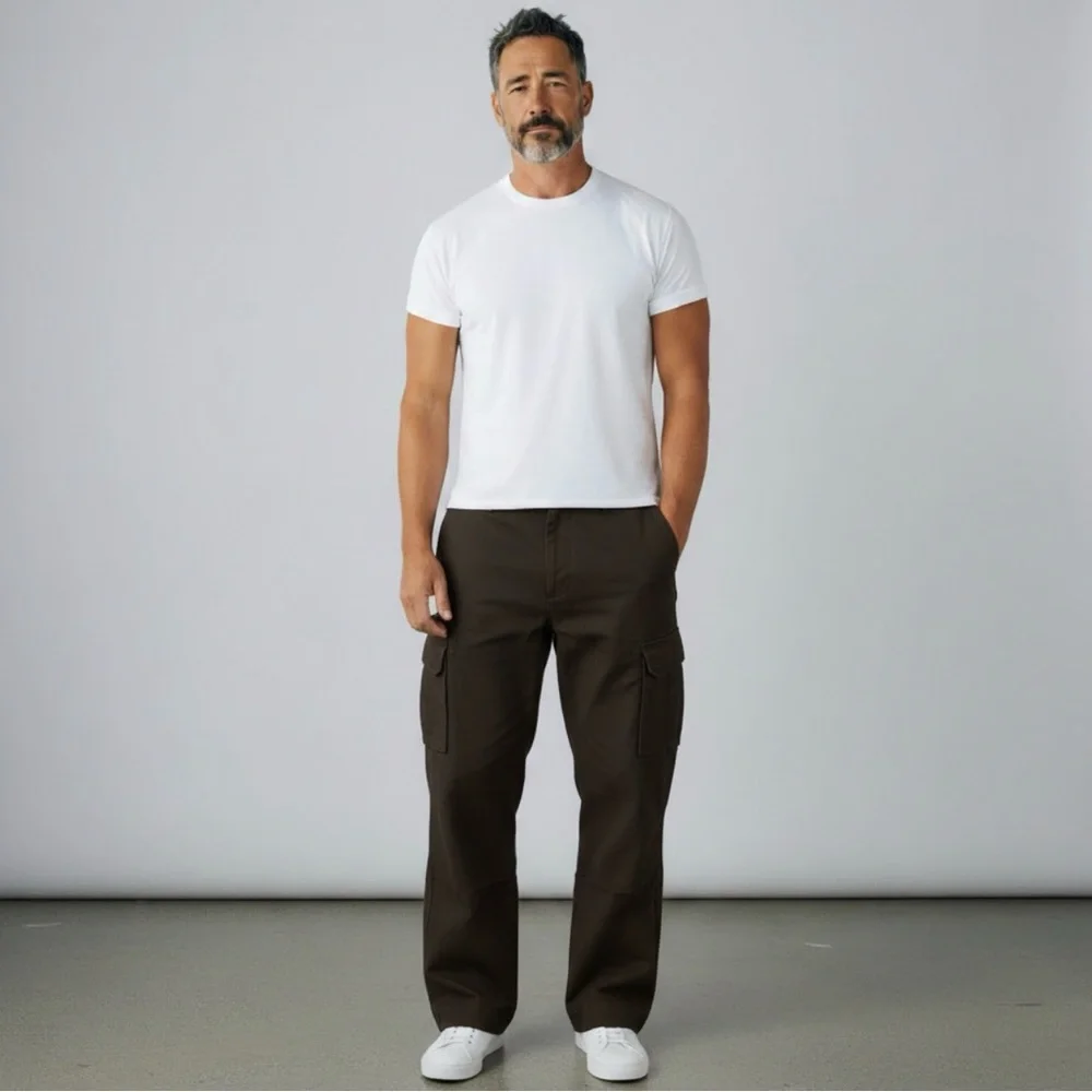 Vintage J. CREW Wool-Blend Cargo Pants mens Size 31X32 Olive Army Green RARE EUC